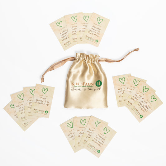 KindPause™ Inspirational Cards (with Keepsake Pouch)